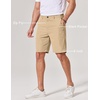 image:imageCOOFANDY Mens Casual Shorts 9 Inch Flat Front Lightweight Summer Beach Vacation Shorts with 4 PocketsKhaki