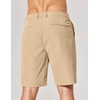 image:imageCOOFANDY Mens Casual Shorts 9 Inch Flat Front Lightweight Summer Beach Vacation Shorts with 4 PocketsKhaki