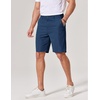 image:imageCOOFANDY Mens Casual Shorts 9 Inch Flat Front Lightweight Summer Beach Vacation Shorts with 4 PocketsNavy