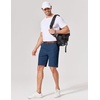 image:imageCOOFANDY Mens Casual Shorts 9 Inch Flat Front Lightweight Summer Beach Vacation Shorts with 4 PocketsNavy