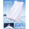 image:imageCOOFANDY Mens Dry Fit Workout Tank Top Sleeveless Gym Muscle Shirt UPF 50 Summer Running Athletic TshirtsWhite