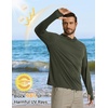 image:imageCOOFANDY Mens UPF 50 Sun Shirt Long Sleeve Fishing Shirt UV Protection Hoodie Summer Running Hiking Hooded Rash GuardArmy Green