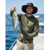 image:imageCOOFANDY Mens UPF 50 Sun Shirt Long Sleeve Fishing Shirt UV Protection Hoodie Summer Running Hiking Hooded Rash GuardArmy Green