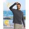 image:imageCOOFANDY Mens UPF 50 Sun Shirt Long Sleeve Fishing Shirt UV Protection Hoodie Summer Running Hiking Hooded Rash GuardDark Gray