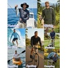 image:imageCOOFANDY Mens UPF 50 Sun Shirt Long Sleeve Fishing Shirt UV Protection Hoodie Summer Running Hiking Hooded Rash GuardDark Gray