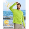 image:imageCOOFANDY Mens UPF 50 Sun Shirt Long Sleeve Fishing Shirt UV Protection Hoodie Summer Running Hiking Hooded Rash GuardLemon Green