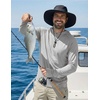 image:imageCOOFANDY Mens UPF 50 Sun Shirt Long Sleeve Fishing Shirt UV Protection Hoodie Summer Running Hiking Hooded Rash GuardLight Gray
