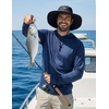 image:imageCOOFANDY Mens UPF 50 Sun Shirt Long Sleeve Fishing Shirt UV Protection Hoodie Summer Running Hiking Hooded Rash GuardNavy Blue