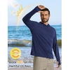 image:imageCOOFANDY Mens UPF 50 Sun Shirt Long Sleeve Fishing Shirt UV Protection Hoodie Summer Running Hiking Hooded Rash GuardNavy Blue