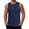 image:imageCOOFANDY Mens Dry Fit Workout Tank Top Sleeveless Gym Muscle Shirt UPF 50 Summer Running Athletic TshirtsNavy Blue