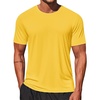 image:imageCOOFANDY Mens Swim Shirt Short Sleeve UPF 50 Sun Shirt Rash Guard TShirts Quick Dry Beach Shirts BreathableMedium Yellow