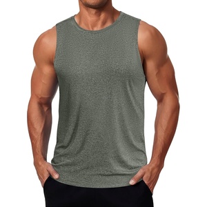 image:imageCOOFANDY Mens Dry Fit Workout Tank Top Sleeveless Gym Muscle Shirt UPF 50 Summer Running Athletic TshirtsArmy Green