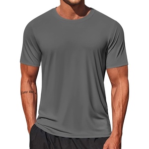 image:imageCOOFANDY Mens Swim Shirt Short Sleeve UPF 50 Sun Shirt Rash Guard TShirts Quick Dry Beach Shirts BreathableDark Gray