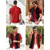 image:imageCOOFANDY Mens Casual Short Sleeve Button Down Summer Beach Shirt Lightweight Textured Wrinkle Free Stretch Shirts