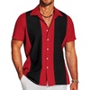 image:imageCOOFANDY Mens Casual Short Sleeve Button Down Summer Beach Shirt Lightweight Textured Wrinkle Free Stretch Shirts