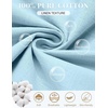 image:imageCOOFANDY Mens 2 Piece Sets Beach Outfits Cotton Short Sleeve Button Down Shirts Loose Pants Summer Vacation Casual OutfitsSky Blue