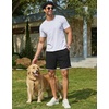 image:imageCOOFANDY Mens Casual Shorts Cotton Drawstring 79 inch Waffle Shorts Stretch Elastic Waist Summer Beach Lounge Sweat ShortsAblack