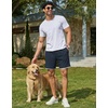 image:imageCOOFANDY Mens Casual Shorts Cotton Drawstring 79 inch Waffle Shorts Stretch Elastic Waist Summer Beach Lounge Sweat ShortsDark Blue