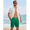 image:imageCOOFANDY Mens Casual Shorts Cotton Drawstring 79 inch Waffle Shorts Stretch Elastic Waist Summer Beach Lounge Sweat ShortsGreen