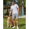 image:imageCOOFANDY Mens Casual Shorts Cotton Drawstring 79 inch Waffle Shorts Stretch Elastic Waist Summer Beach Lounge Sweat ShortsLight Grey