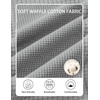 image:imageCOOFANDY Mens Casual Shorts Cotton Drawstring 79 inch Waffle Shorts Stretch Elastic Waist Summer Beach Lounge Sweat ShortsLight Grey
