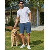image:imageCOOFANDY Mens Casual Shorts Cotton Drawstring 79 inch Waffle Shorts Stretch Elastic Waist Summer Beach Lounge Sweat ShortsNavy Blue