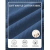 image:imageCOOFANDY Mens Casual Shorts Cotton Drawstring 79 inch Waffle Shorts Stretch Elastic Waist Summer Beach Lounge Sweat ShortsNavy Blue