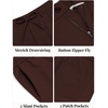 image:imageCOOFANDY Mens Cotton Linen Pants Casual Drawstring Summer Beach Pants Lightweight Linen Dress TrousersBrown