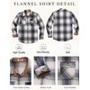 image:imageCOOFANDY Mens Long Sleeve Flannel Shirts Jacket Fashion Plaid Jackets Casual Button Down Shirt with PocketsBlue Yellowline