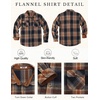 image:imageCOOFANDY Mens Long Sleeve Flannel Shirts Jacket Fashion Plaid Jackets Casual Button Down Shirt with PocketsBrown