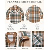 image:imageCOOFANDY Mens Long Sleeve Flannel Shirts Jacket Fashion Plaid Jackets Casual Button Down Shirt with PocketsGreen