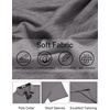image:imageCOOFANDY Mens Polo Shirts Short Sleeve Casual Summer Polo Tee Classic Collared Golf Stylish TopsGrey