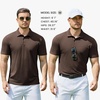 image:imageCOOFANDY Mens Polo Shirts Short Sleeve Pique Jersey Golf Shirt Casual Summer Collared TShirtsBrown