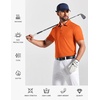 image:imageCOOFANDY Mens Polo Shirts Short Sleeve Pique Jersey Golf Shirt Casual Summer Collared TShirtsOrange