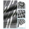 image:imageCOOFANDY Mens Short Sleeve Casual Shirts Button Down Striped Summer Shirts Textured Vacation Beach ShirtB Dark GreyLight Apricot