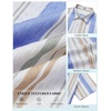image:imageCOOFANDY Mens Short Sleeve Casual Shirts Button Down Striped Summer Shirts Textured Vacation Beach ShirtB WhiteBlueOrange