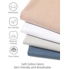 image:imageCOOFANDY Mens Sleeveless Shirts 100 Cotton Workout Tank Tops Cut Off Shirts Gym Muscle Loose Fit TeePearl White