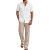 White Shirt/Moon Gray Pants