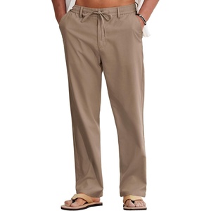 image:imageCOOFANDY Mens Cotton Linen Pants Casual Drawstring Summer Beach Pants Lightweight Linen Dress TrousersNomad