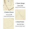 image:imageCOOFANDY Men Short Sleeve Button Down Shirts Summer Linen Textured Shirt Casual Beach Tops with PocketBeige