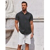 image:imageCOOFANDY Mens Button Down Shirt Short Sleeve Casual Shirt for Men Summer Business Casual Dress ShirtGw524