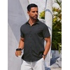 image:imageCOOFANDY Mens Button Down Shirt Short Sleeve Casual Shirt for Men Summer Business Casual Dress ShirtGw524