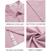 image:imageCOOFANDY Mens Button Down Shirts Short Sleeve Casual Summer Beach Vacation Wedding Shirt with PocketDeep Pink