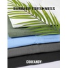 image:imageCOOFANDY Mens Button Down Short Sleeve Linen Shirt Casual Summer Beach Vacation ShirtsDark Grey