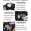 image:imageCOOFANDY Mens Button Down Short Sleeve Shirt Casual Beach Linen Shirts Wedding Summer Vacation ShirtBlack Whiteflower