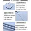 image:imageCOOFANDY Mens Button Down Short Sleeve Shirt Casual Beach Linen Shirts Wedding Summer Vacation ShirtClear Blue