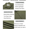 image:imageCOOFANDY Mens Button Down Short Sleeve Shirt Casual Beach Linen Shirts Wedding Summer Vacation ShirtOlive Green