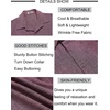 image:imageCOOFANDY Mens Button Down Short Sleeve Shirt Casual Beach Linen Shirts Wedding Summer Vacation ShirtWine Red