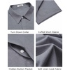 image:imageCOOFANDY Mens Button Down Short Sleeve Shirts Casual Summer Vacation Shirts Linen Beach Wedding ShirtBlue Violet