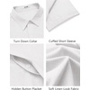image:imageCOOFANDY Mens Button Down Short Sleeve Shirts Casual Summer Vacation Shirts Linen Beach Wedding ShirtWhite